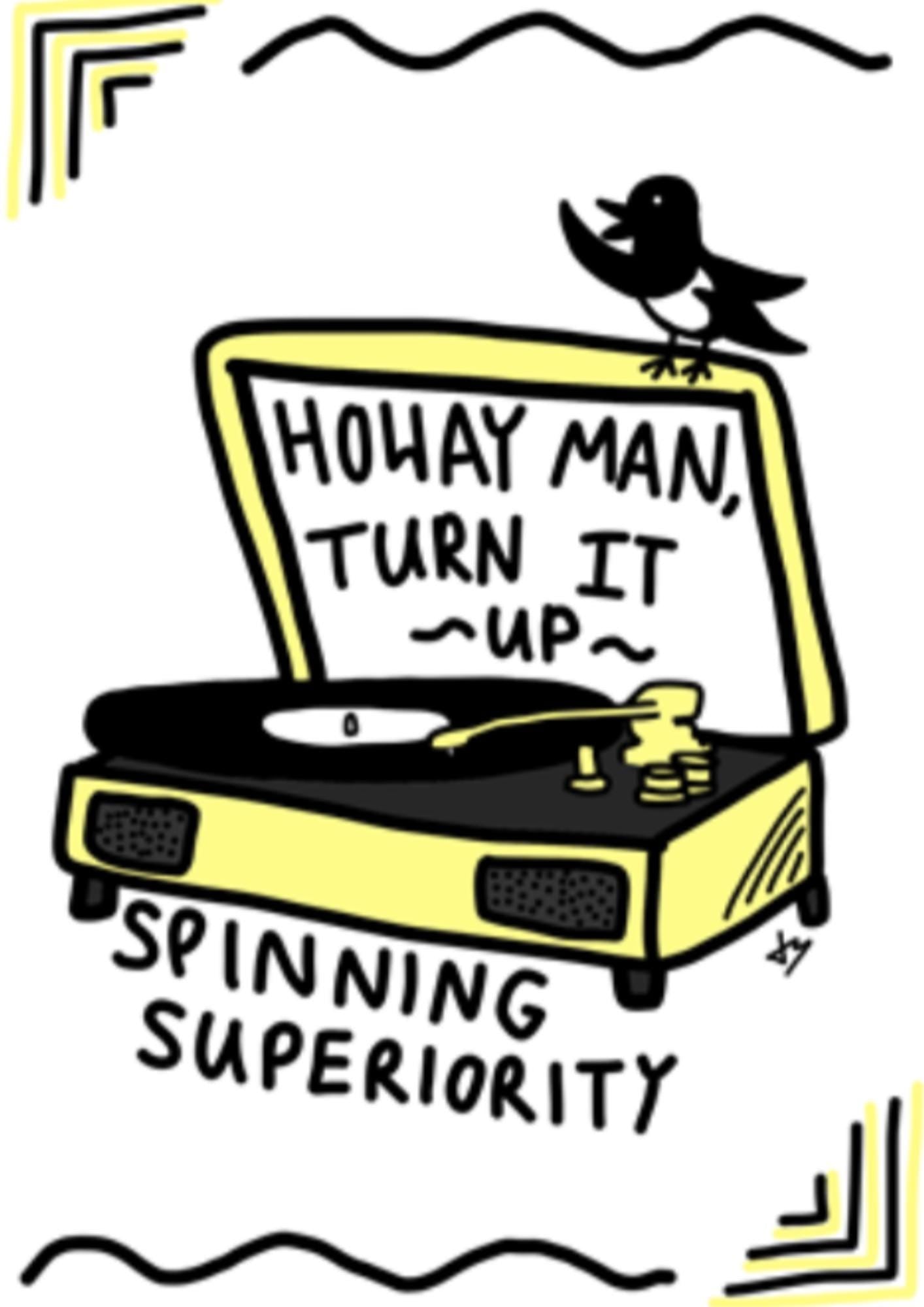 Howay Turn It Up A3 Music Poster - Newcastle Inspired Print, Geordie Slang Wall Art, Music Lover Decor, Gift for North East Fans