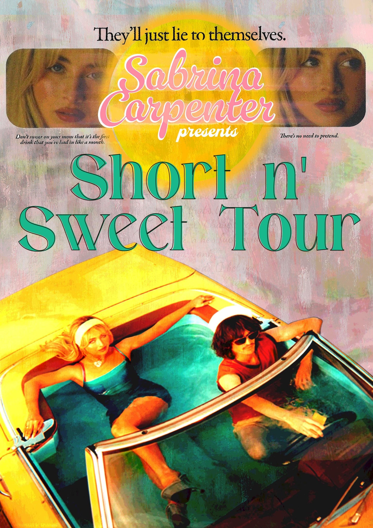 Sabrina Carpenter A3 Music Poster - Pop Music Print, Short n’ Sweet Tour Art, Modern Music Decor, Gift for Sabrina Carpenter Fans